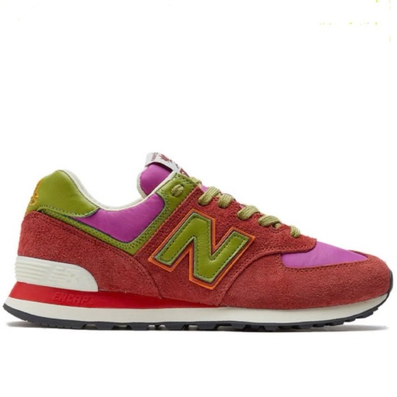 Stray Rats X New Balance 574 Retro Limited Edition Collaboration Sneakers - Red - Picture 7 of 16